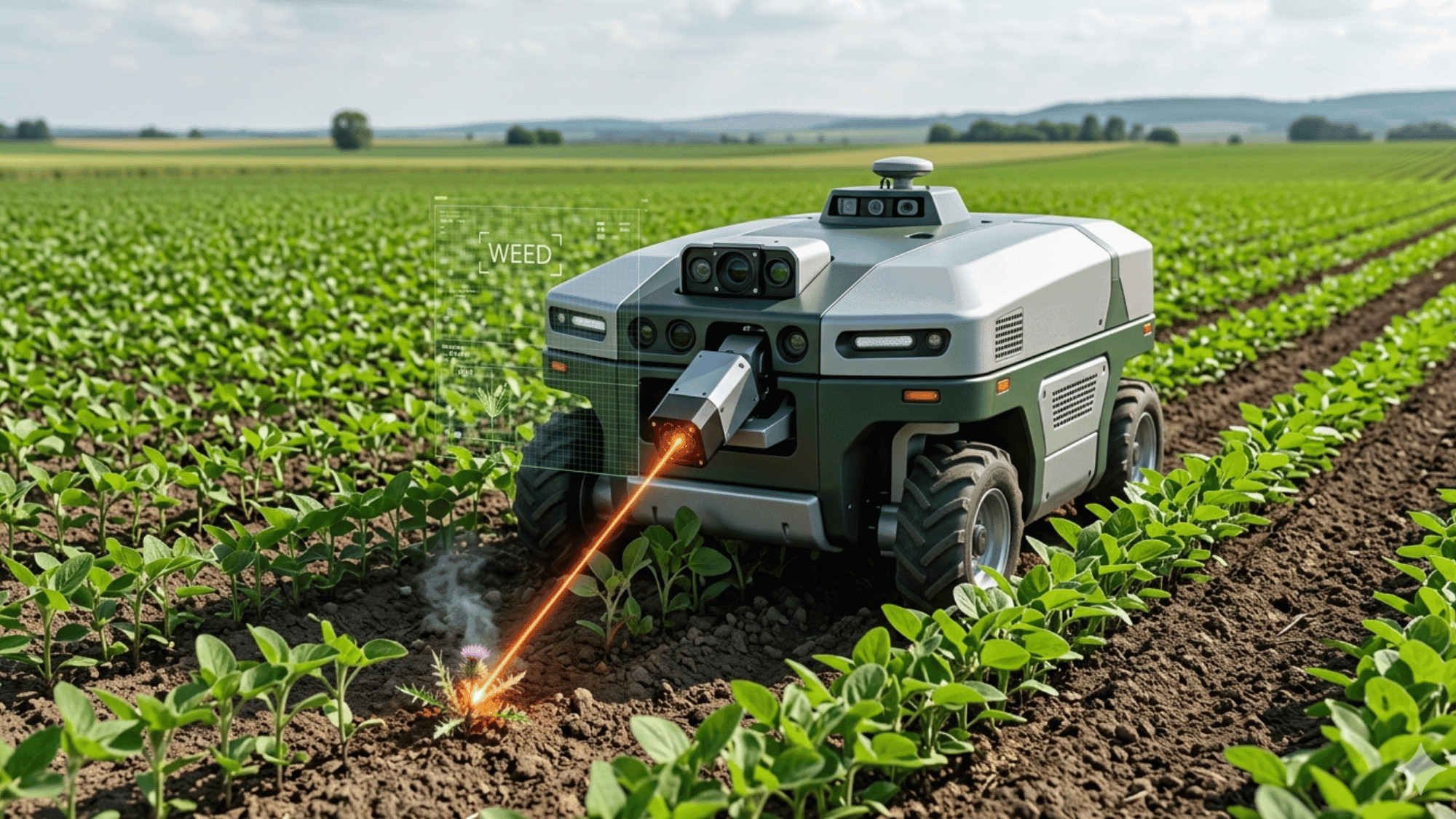 Lazer Yabancı Ot Yakma Robotu